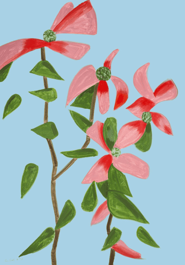 Alex Katz, ‘Red Dogwood II’, 2021, Print, Archival pigment ink on Innova Etching Cotton Rag 315 gsm fine art paper, null, Numbered