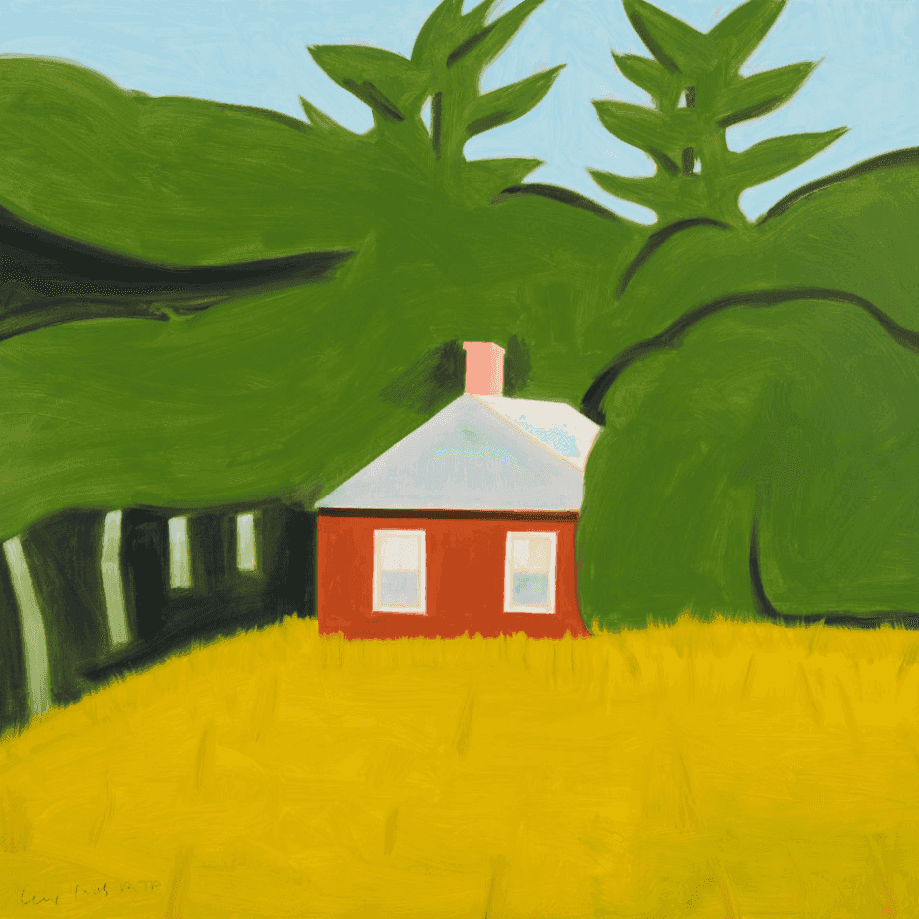 Alex Katz, ‘Red House’, 2016, Print, Archival pigment inks on Crane Museo Max 365 gsm fine art paper, Lococo Fine Art Publisher, Numbered