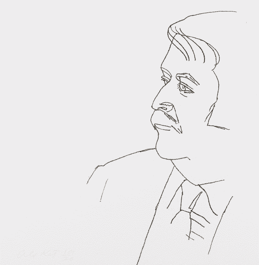 Alex Katz, ‘Seated Man’, 1980, Print, The scarce soft-ground etching, null, Numbered