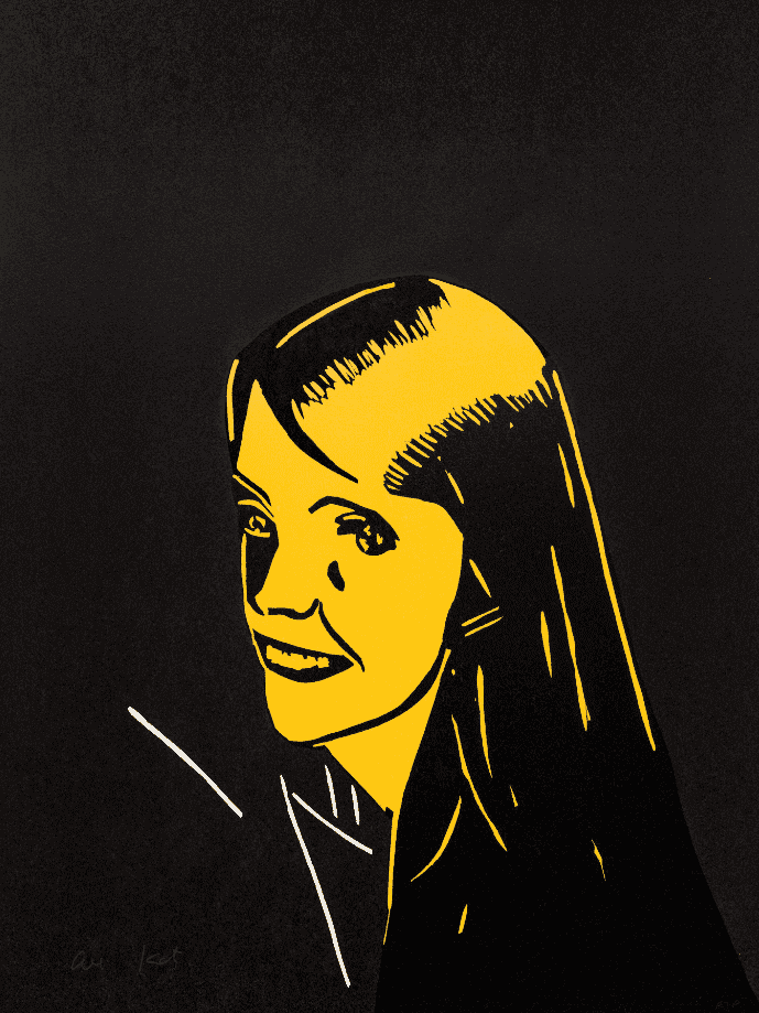 Alex Katz, ‘Seven Graces, Grace III’, 2022, Print, 2-Color woodcut on Somerset Satin White 300 gsm fine art paper, null, 