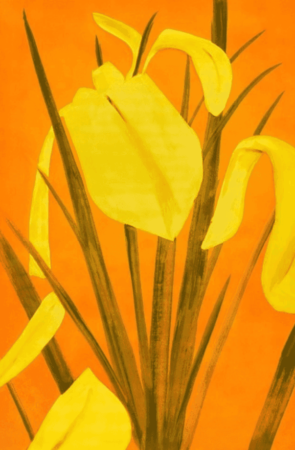 Alex Katz, ‘Yellow Flags IV’, 2020, Print, Photo etching, photo-gravure, and aquatint in five colors on Somerset Satin White 500 gsm fine art paper, null, Numbered