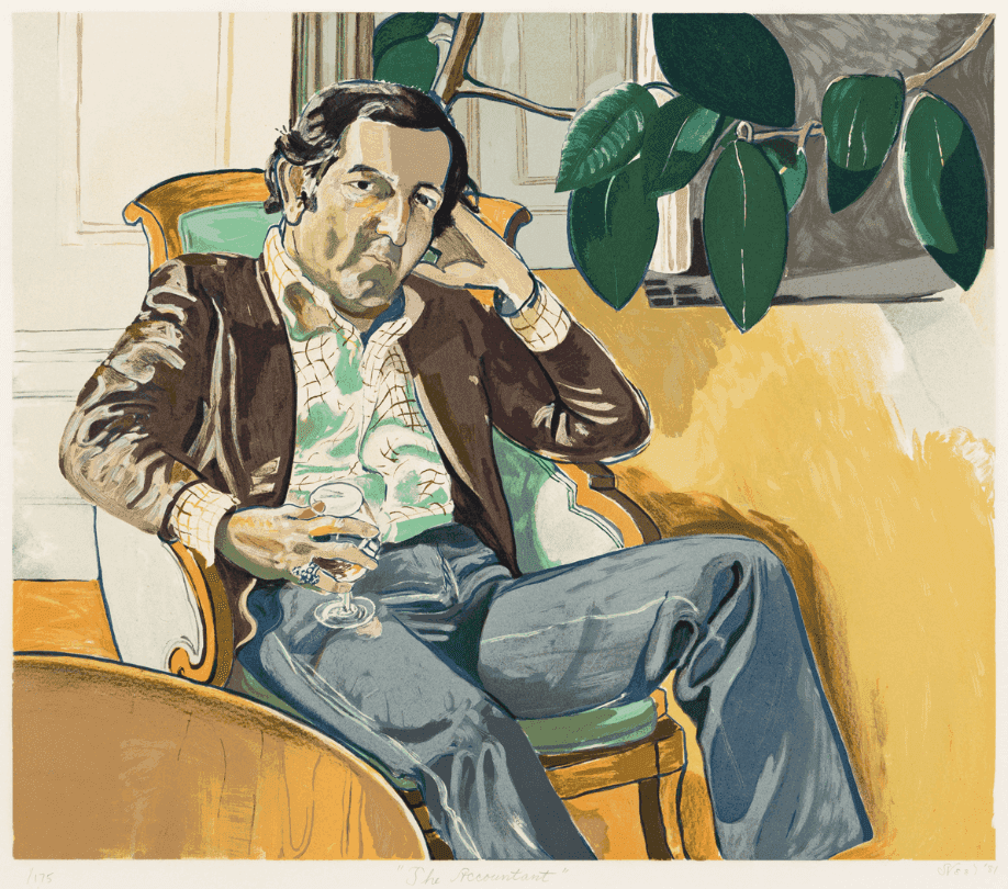Alice Neel, ‘The Accountant (Marvin)’, 1981, Print, Color lithograph on Arches, null, Numbered, Dated