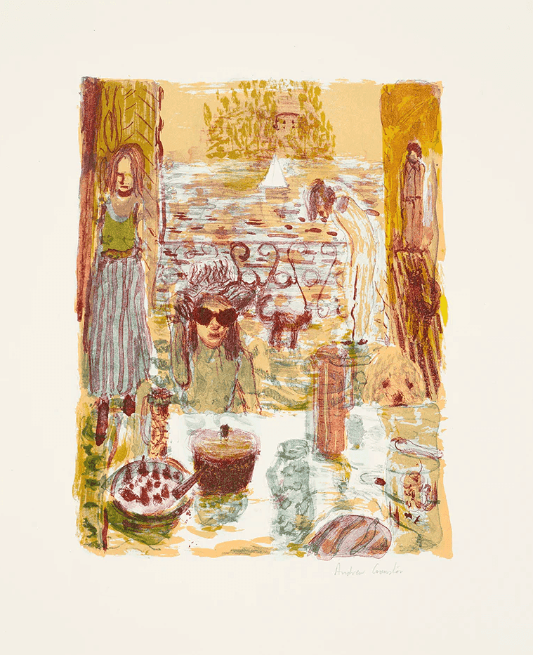 Andrew Cranston, ‘a room remembered’, 2021, Print, 5 colour lithograph, from 2 stones and 3 plates, onto Fabriano Artistico Natural 300gsm, null, Numbered