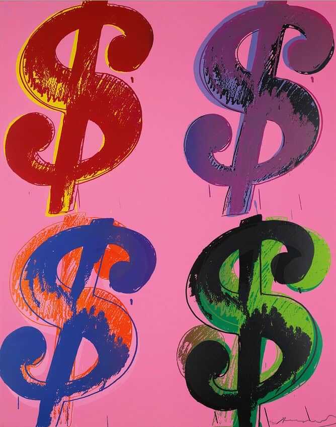 Andy Warhol, ‘Dollar Sign (4) (FS II.281)’, 1982, Print, Screenprint on Lenox Museum Board, Self Published, Numbered