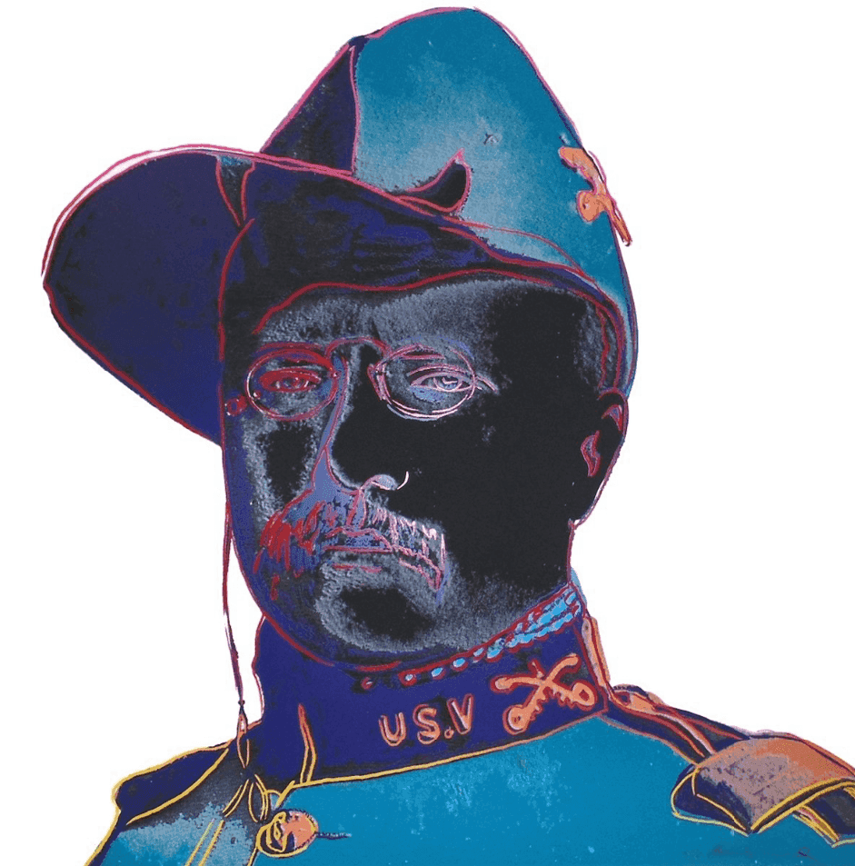 Andy Warhol, ‘Teddy Roosevelt (FS II.386)’, 1986, Print, Screenprint on Lenox Museum Board, Gaultney, Klineman Art, Inc., Numbered