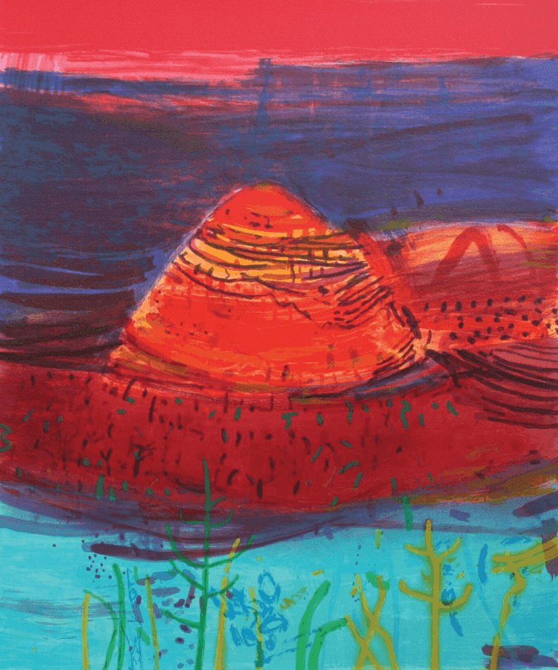 Barbara Rae, ‘Autumn Sierra’, 2008, Print, Silkscreen on Paper, CCA Galleries, 
