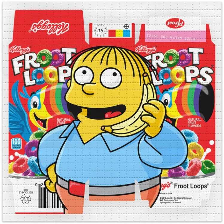 Ben Frost, ‘Froot Loops Ralph’, 2026, Print, Archival pigment print on perforated Blotter Paper, 1xRUN, Numbered