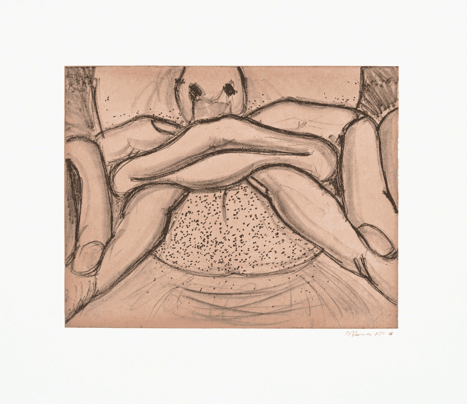 Bruce Nauman, ‘Soft Ground Etching - Coral’, 2007, Print, 2 color etching, Gemini G.E.L. LLC, Numbered, Dated