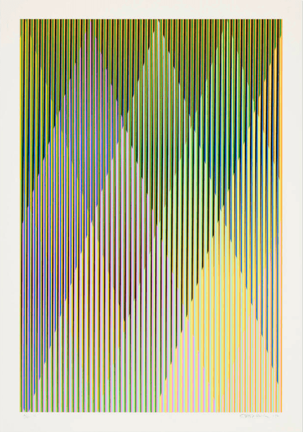 Carlos Cruz-Diez, ‘P2’, 2017, Print, Screenprint in colors on BFK Rives, null, Dated