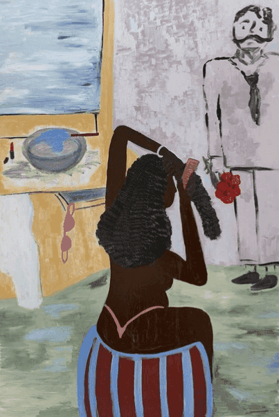 Cassi Namoda, ‘Nude Maria Combing Her Hair’, 2021, Print, Archival pigment print, null, 