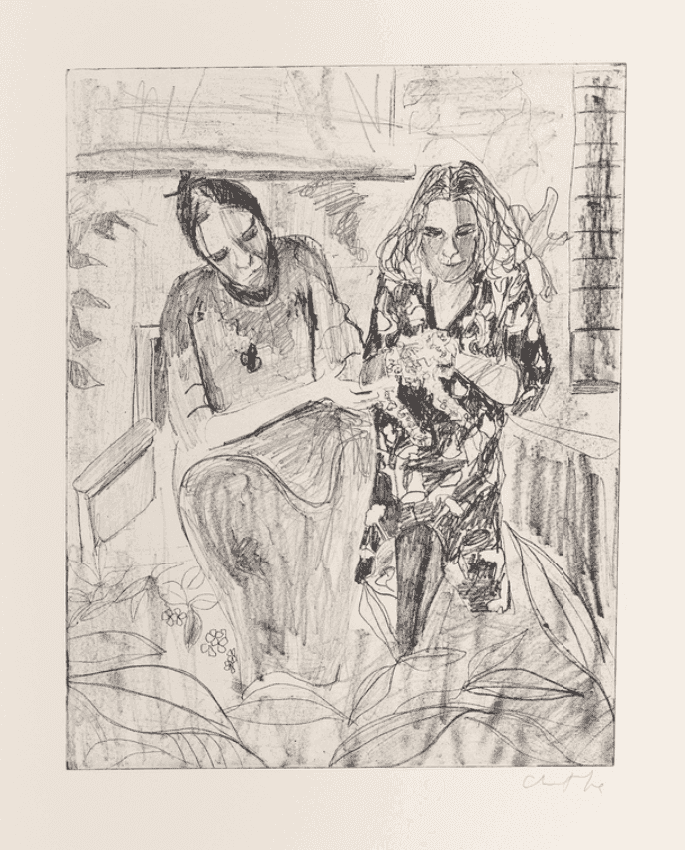 Chantal Joffe, ‘The Front Garden’, 2025, Print, Etching, Paragon | Contemporary Editions Ltd, Numbered