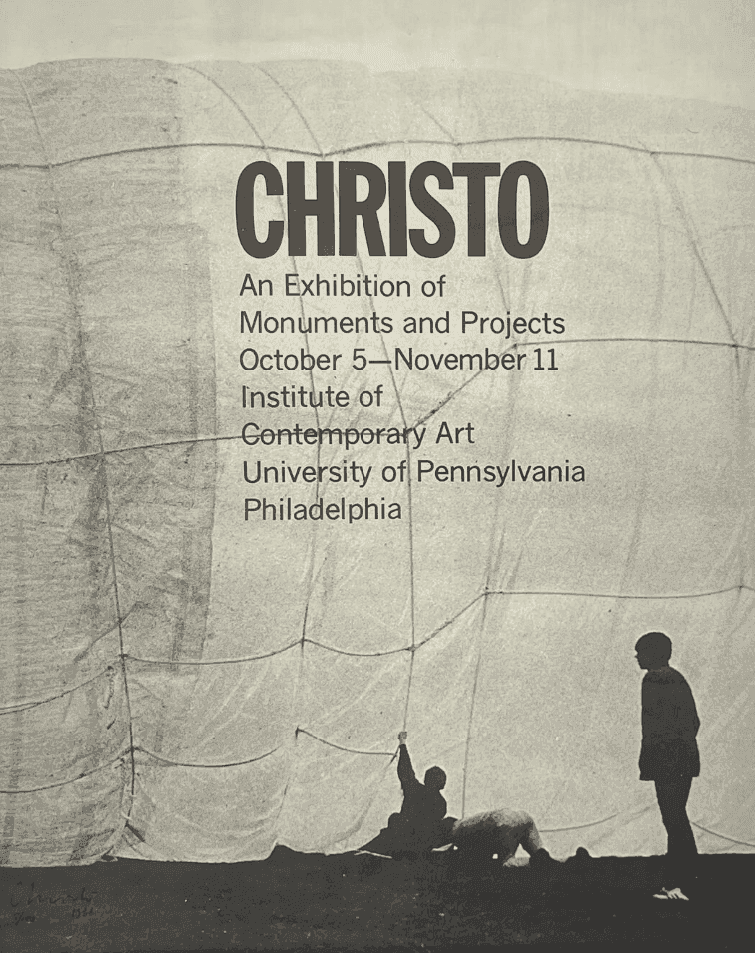 Christo and Jeanne-Claude, ‘Monuments and Projects’, 1968, Print, Limited edition offset lithograph, Institute of Contemporary Art, Numbered, Dated