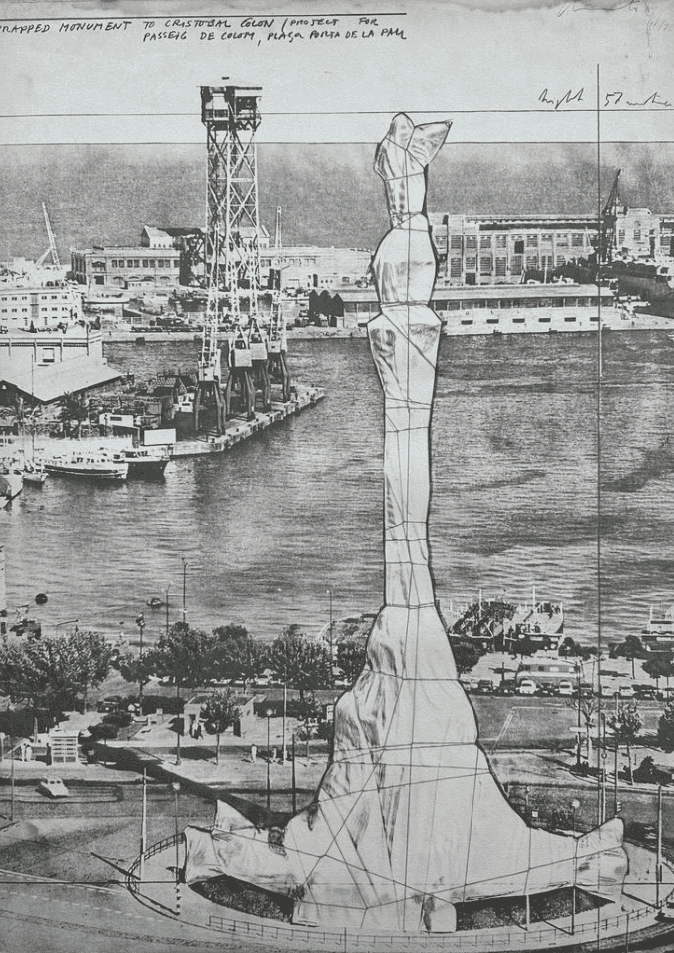 Christo and Jeanne-Claude, ‘Wrapped Monument’, 1977, Print, Litografia a colori, null, 