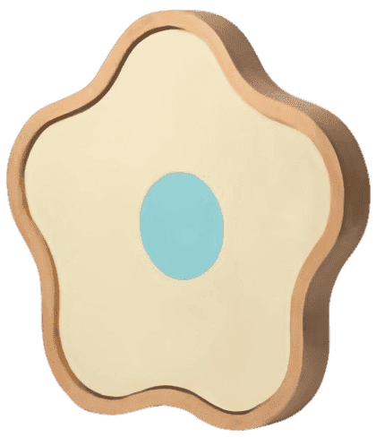 CJ Hendry, ‘Blume’, 2025, Sculpture, Beech wood frame and painted canvas flower, null, 