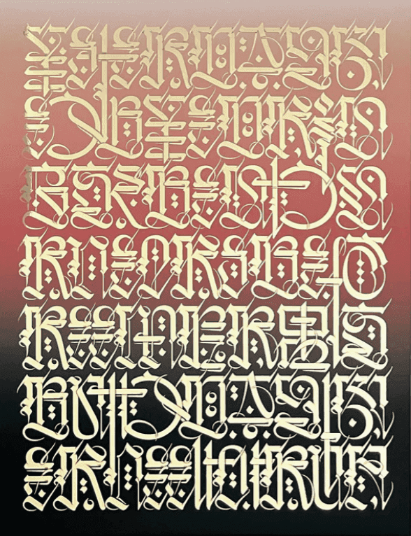 Cryptik, ‘Yesterday’, 2022, Print, Serigraph Print 4-Color Split Fountain on Gold Foil Paper, null,
