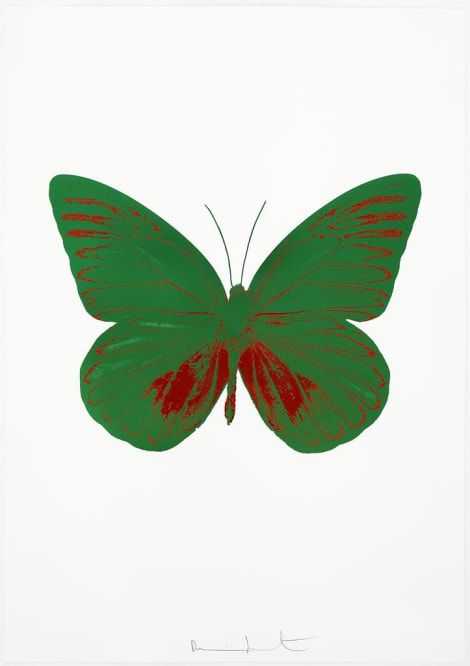 Damien Hirst, ‘The Souls I - Emerald Green - Chilli Red’, 2010, Print, 2 colour foil block on 300gsm Arches 88 archival paper., Paul Stolper and Other Criteria, Numbered