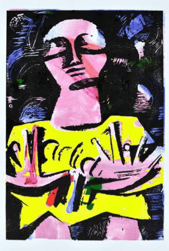 Dana Schutz, ‘Sleepwalker’, 2018, Print, Woodblock and monotype on paper, null, Numbered