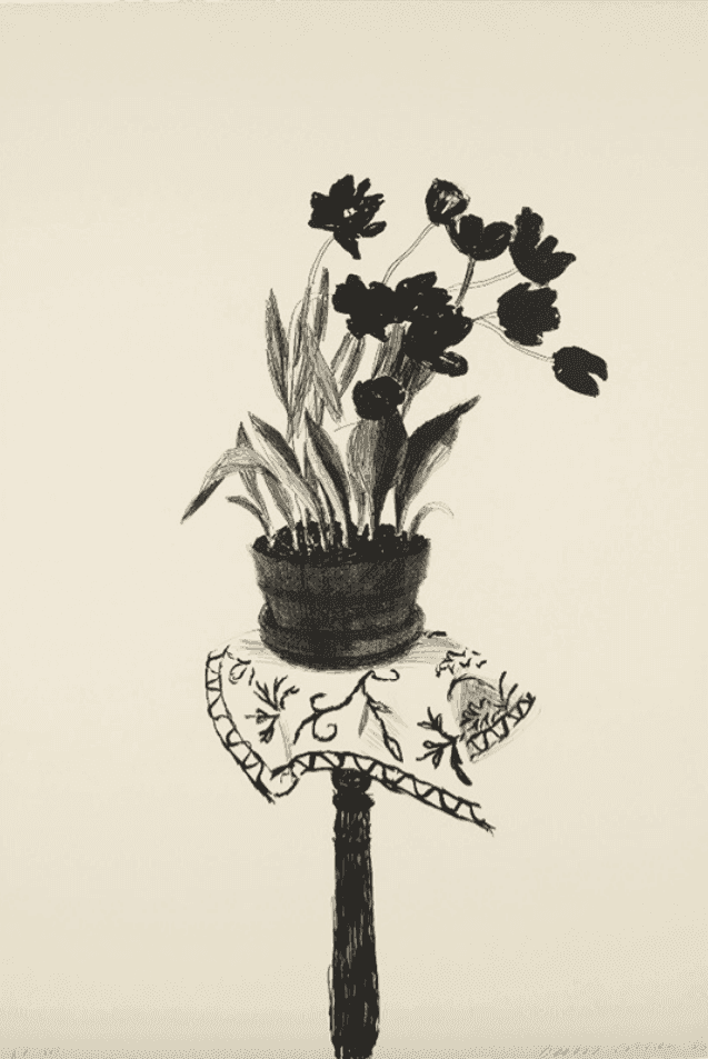 David Hockney, ‘Black Tulips’, 1980, Print, Stone lithograph, null, Numbered