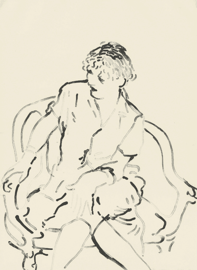 David Hockney, ‘Celia Inquiring’, 1979, Print, Offset litho, null, Numbered