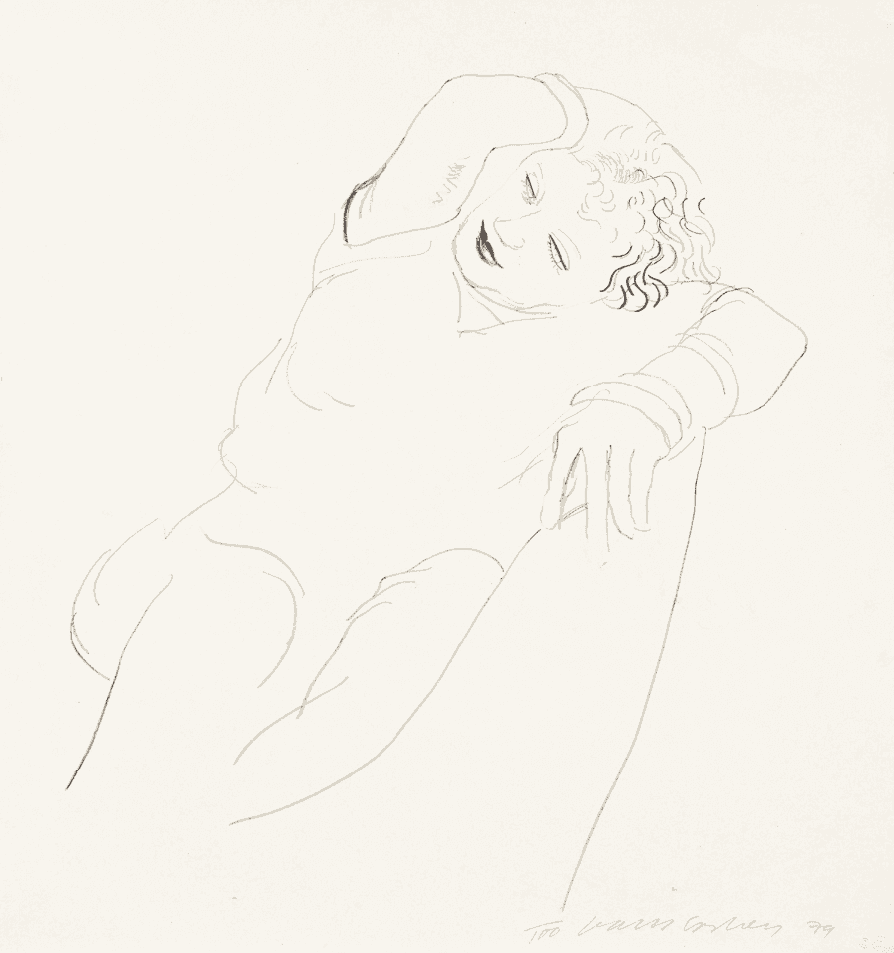 David Hockney, ‘Celia Reclining’, 1979, Print, Offset litho, null, Numbered