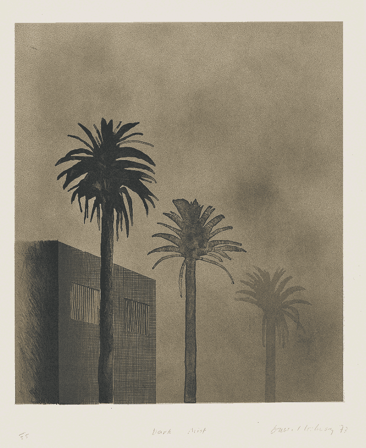 David Hockney, ‘Dark Mist’, 1973, Print, Offset litho, null, Numbered