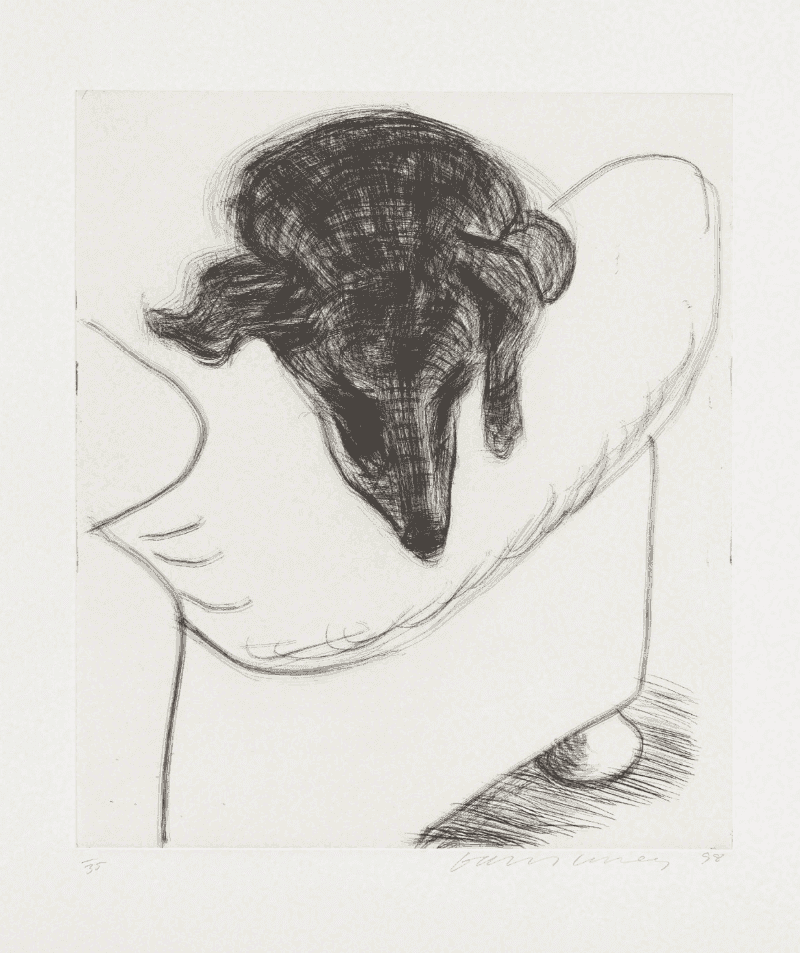 David Hockney, ‘Dog Etching No. 10’, 1998, Print, Hand-etched image, null, Numbered