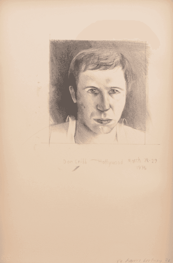 David Hockney, ‘Donald Cribb’, 1971, Print, Offset litho, null, Numbered