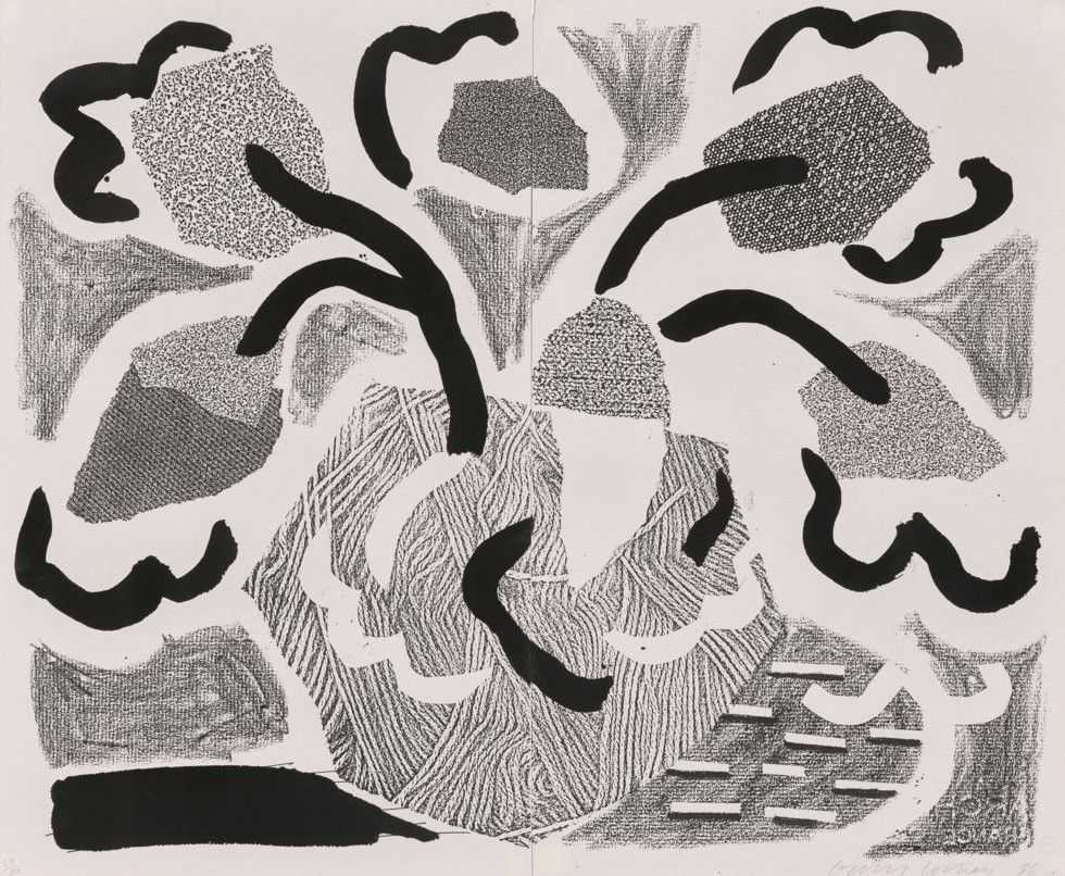 David Hockney, ‘Grey Blooms’, 1986, Print, Serigraph, null, Numbered