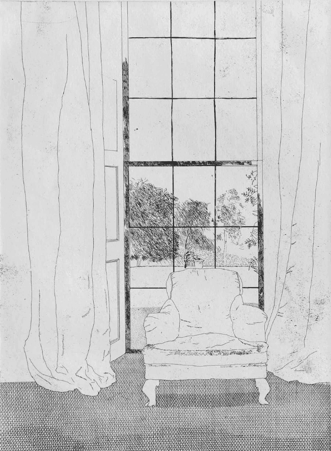 David Hockney, ‘Home (Unsigned)’, 1969, Print, Etching, null, 