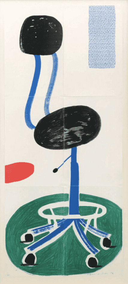 David Hockney, ‘Office Chair’, 1988, Print, Serigraph, null, Numbered
