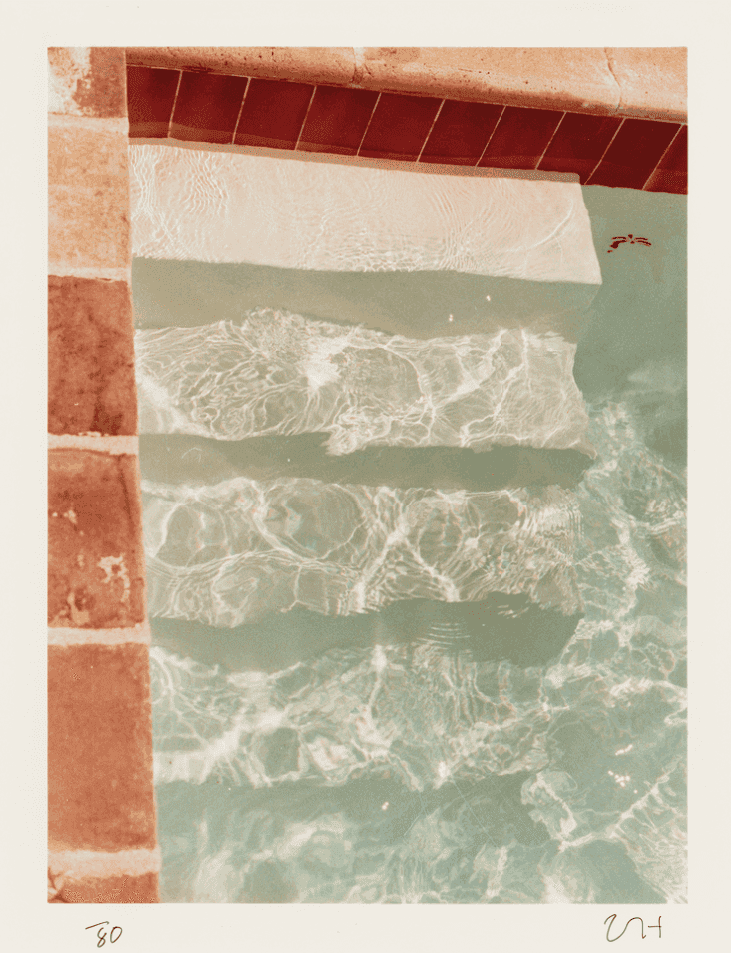 David Hockney, ‘Steps Into The Water’, 1976, Print, Silver gelatin photo, null, Numbered