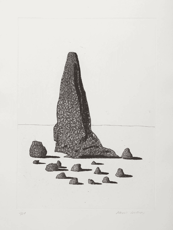 David Hockney, ‘The Sexton Disguised As A Ghost’, 1969, Print, Hand-etched image, null, Numbered