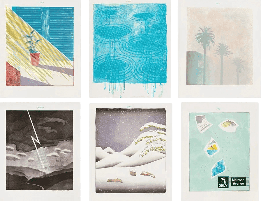 David Hockney, ‘The Weather Series - Complete Set’, 1973, Print, Digital media impression, null, Numbered