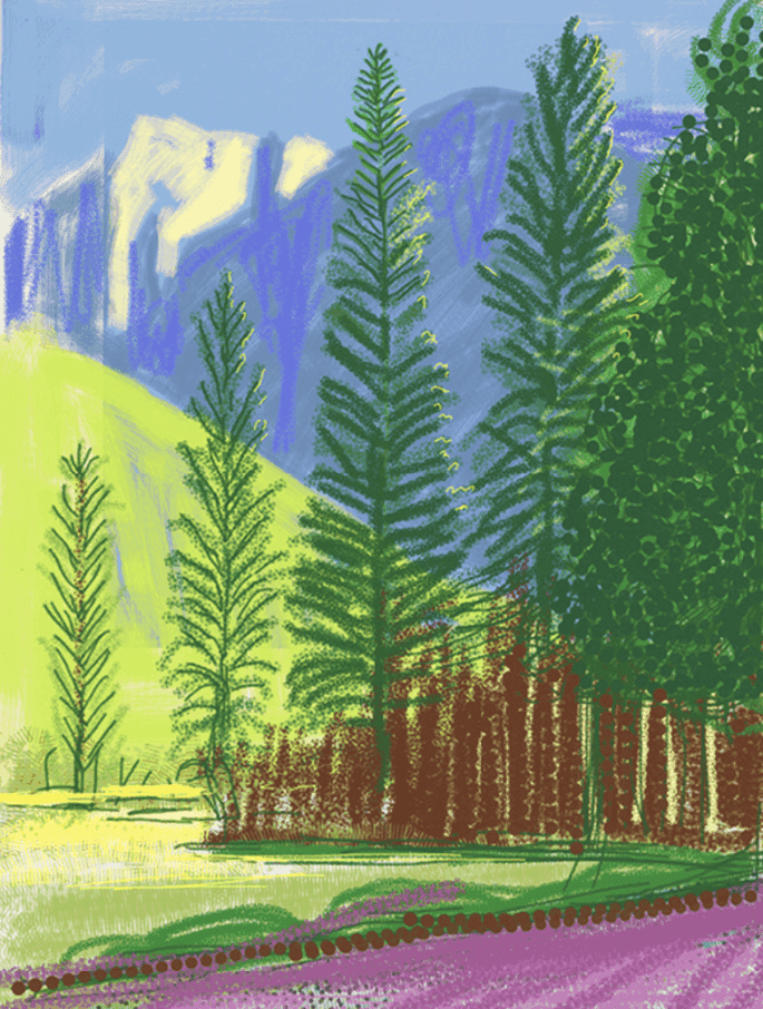 David Hockney, ‘The Yosemite Suite 12’, 2010, Print, Archival digital work, null, Numbered