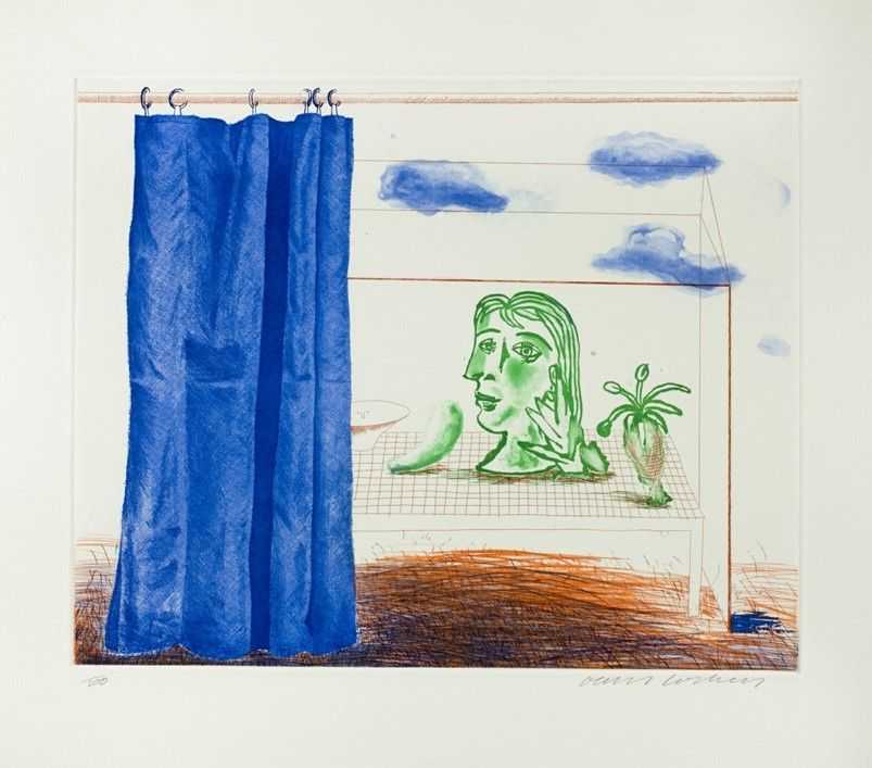 David Hockney, ‘What Is This Picasso’, 1976, Print, Colour lithograph, null, Numbered