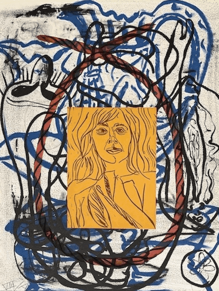 David Salle, ‘Liveley Iris II’, 1992, Print, Mixed media, null, 