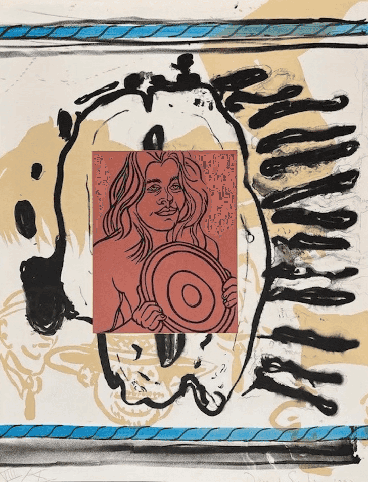 David Salle, ‘Liveley Iris IV’, 1992, Print, Mixed media, null, 