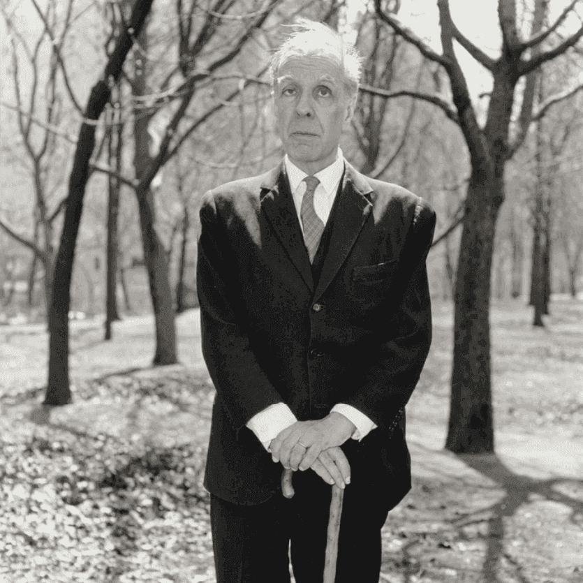 Diane Arbus, ‘Jorge Luis Borges In Central Park, N.Y.C.’, 1969, Print, Silver gelatin photograph, null, Numbered
