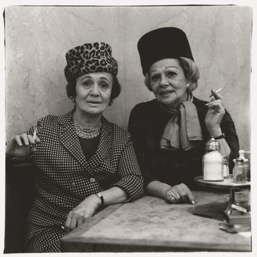 Diane Arbus, ‘Two Ladies at the Automat, N.Y.C. 1966’, 1966, Print, Gelatin silver print, null, Numbered