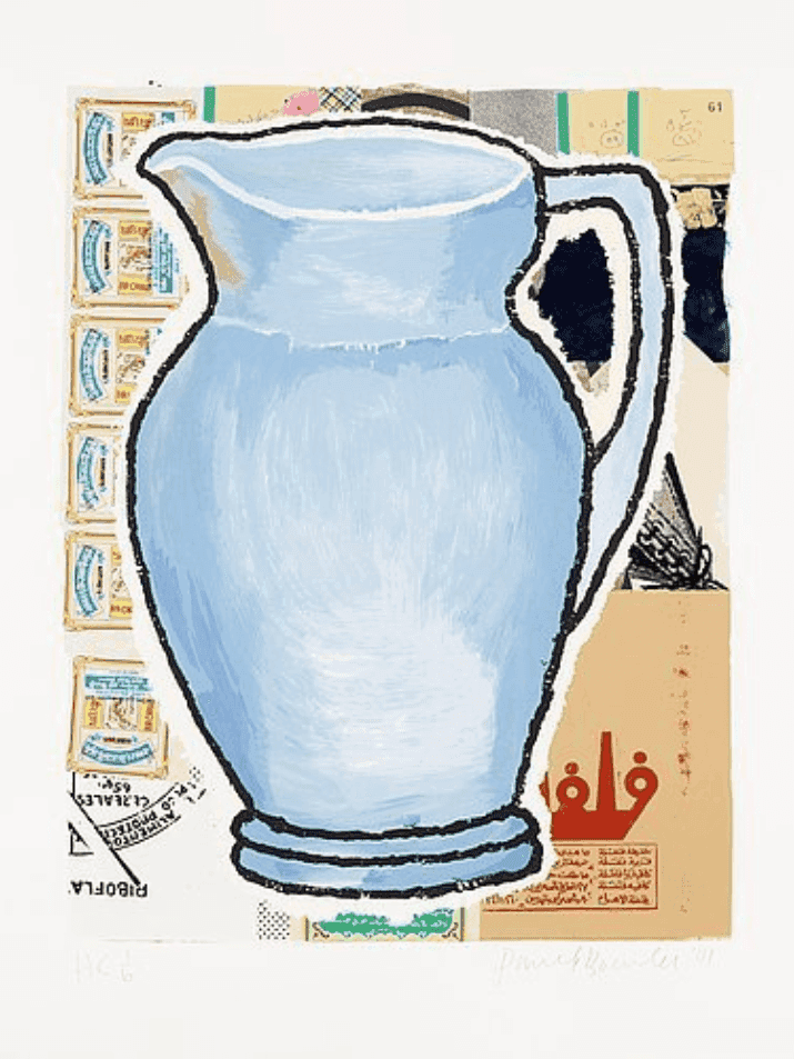 Donald Baechler, ‘Blue Pitcher’, 2001, Print, Color seriegraph, null, Numbered