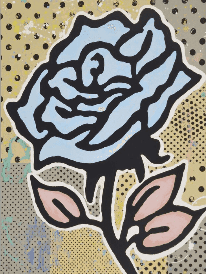 Donald Baechler, ‘Blue Rose’, 2015, Print, Silkscreen, null, Numbered
