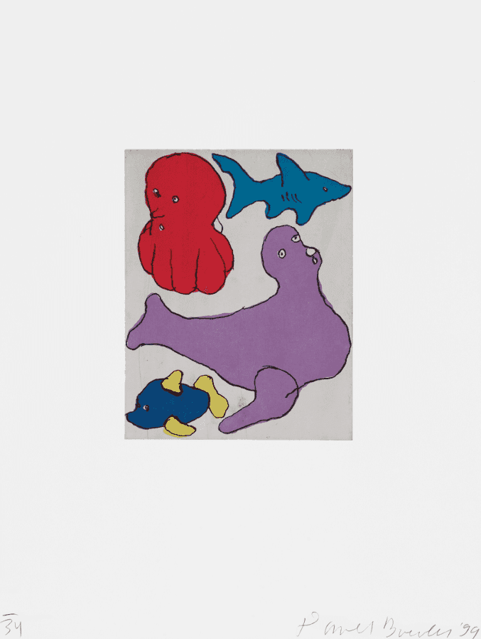 Donald Baechler, ‘Seaworld, 1999’, 1999, Print, Soft-ground etching and aquatint on Magnani Pescia paper., null, Numbered, Dated