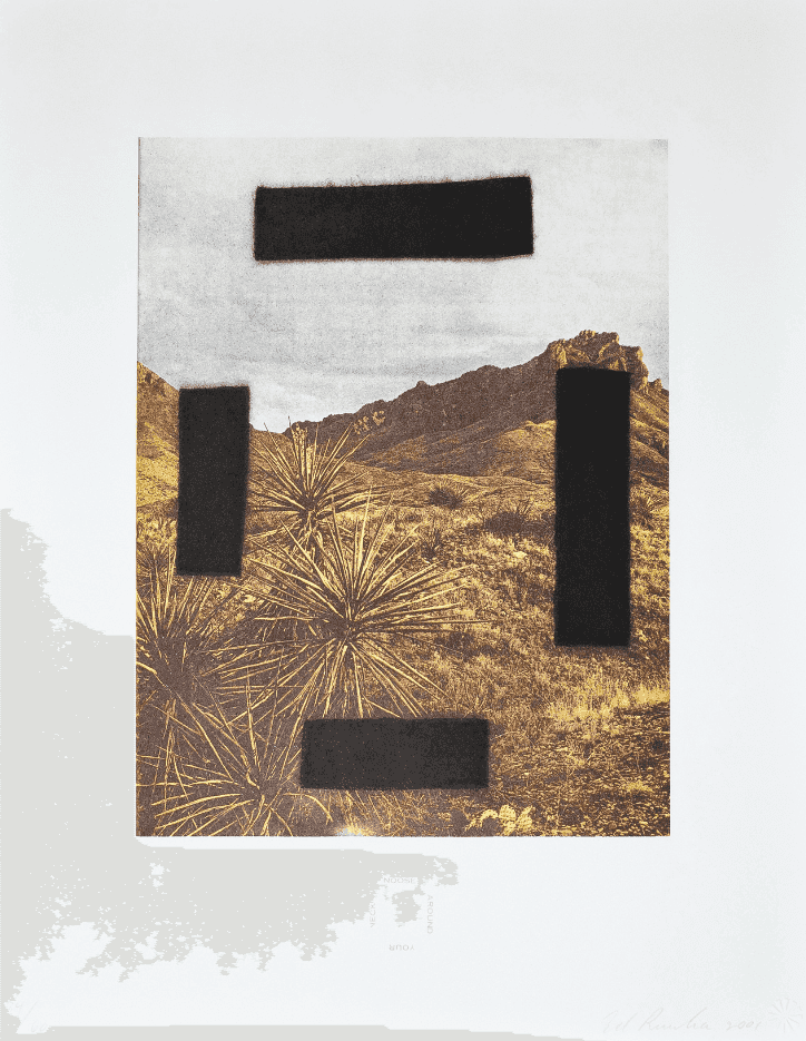Ed Ruscha, ‘Noose Around Your Neck’, 2001, Print, Photogravure with screenprint in colours, Graphic Studio, Numbered, Dated