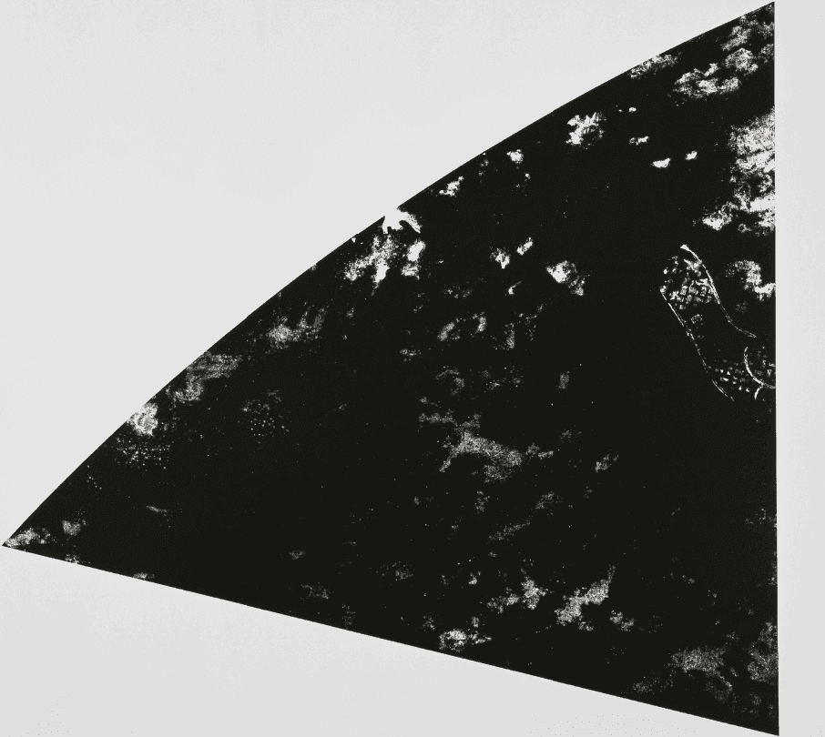 Ellsworth Kelly, ‘Orient Beach State IV’, 1984, Print, 1-color lithograph and collage, Gemini G.E.L., Numbered