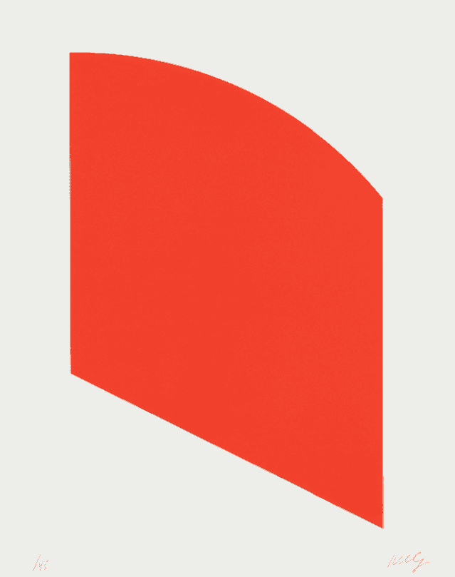 Ellsworth Kelly, ‘Red II’, 2003, Print, 1-color lithograph on Rives BFK white paper, Gemini G.E.L., Numbered