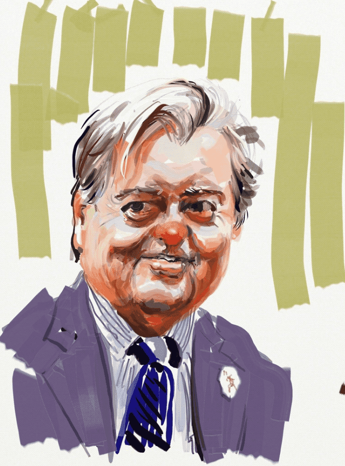 Eric Fischl, ‘Bannon with Green Stripes’, 2017, Print, Archival inkjet paper, null, 