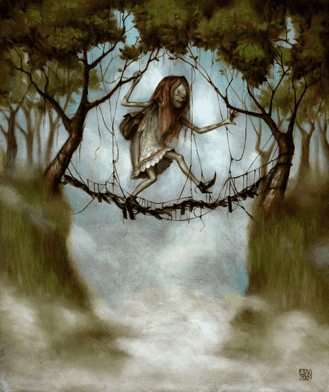 Esao Andrews, ‘Off To The Little Village’, 2009, Print, Giclee Print, null, Dated