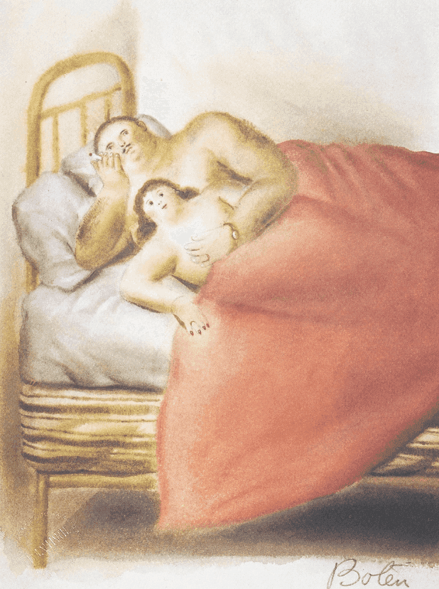 Fernando Botero, ‘Lussuria’, 1983, Print, Lithograph in colours on wove paper, null, 