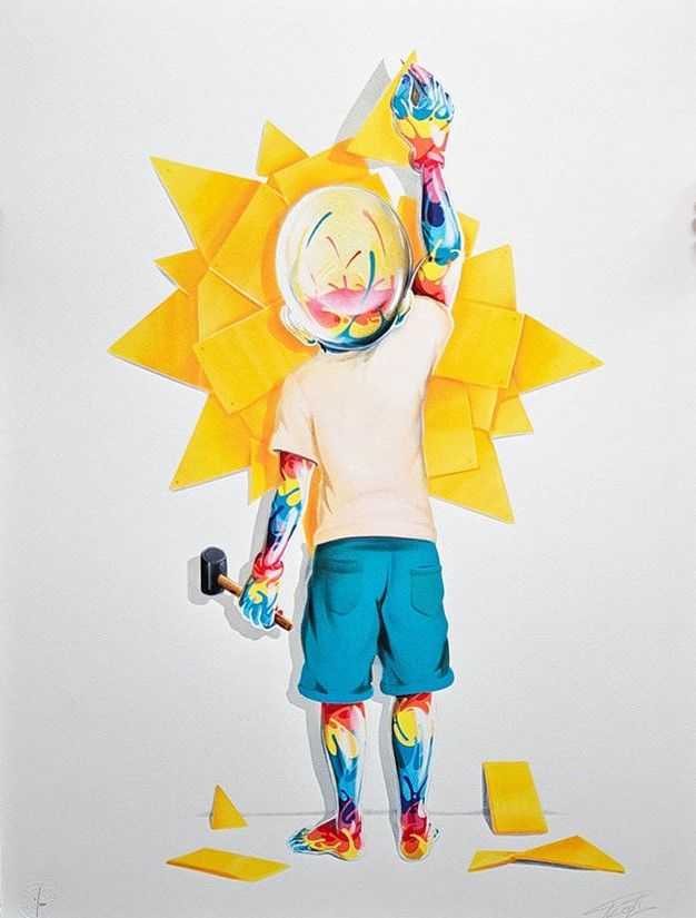 Flog, ‘Sunrise’, 2025, Print, 24 colour screen print on 300 gsm Somerset Satin paper, null, Numbered