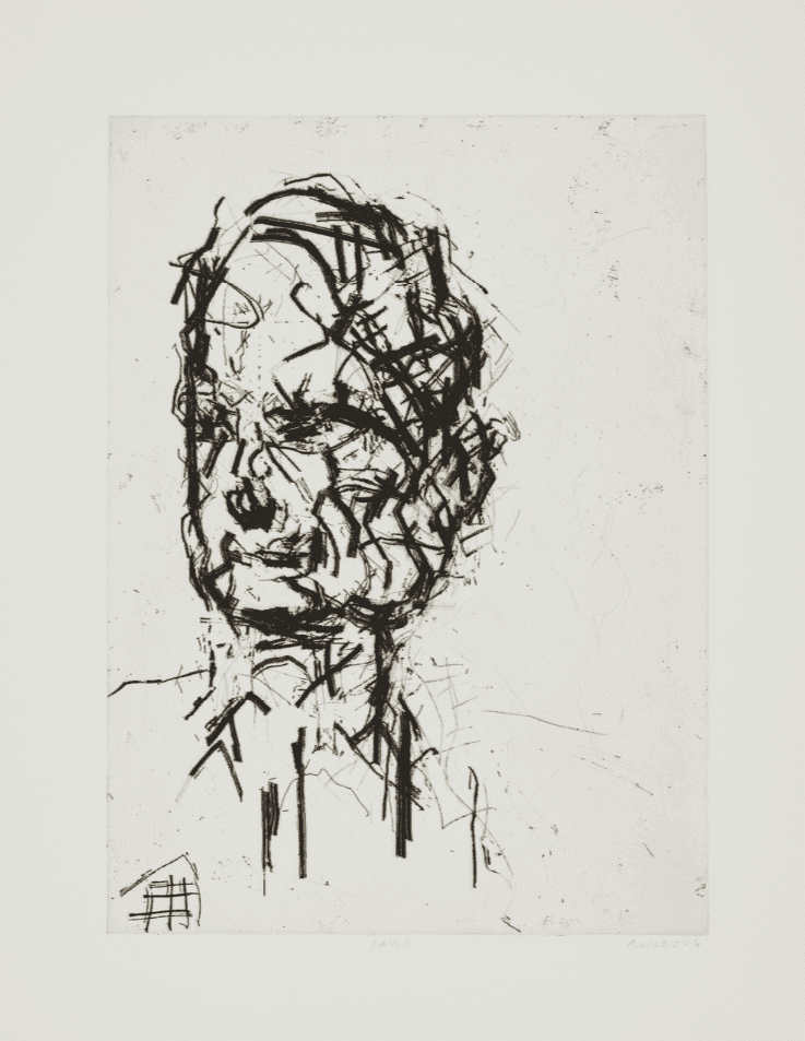 Frank Auerbach, ‘David’, 2007, Print, Etching and aquatint with engraving, null, Numbered